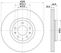 hellapagid Bremsscheibe | HELLA PAGID (8DD 355 114-491)