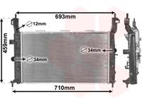 vanwezel Kühler, Motorkühlung Van Wezel 37002345