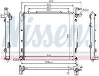 Kühler, Motorkühlung | NISSENS (66782)