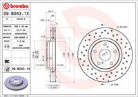 BREMBO XTRA LINE BREMBO, Remschijftype: Geperforeerd / Geventileerd, u.a. für Toyota