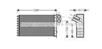 PRASCO Wärmetauscher PEA6226 Plattenwärmetauscher,Heizungskühler PEUGEOT,307 SW 3H,307 CC 3B,307 3A/C,307 Break 3E