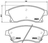 opel Remblokkenset, schijfrem BREMBO XTRA LINE