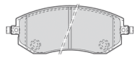 Valeo Remblokken SUBARU 301853 26296AG040,26296FE020,26296FE081 Remblokkenset,Remblokkenset, schijfrem 26296FE082,26296FG001,26296FG010,26296SA010