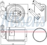 Ölkühler, Motoröl Nissens 90695