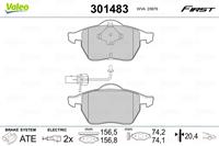 Valeo Bremsbeläge 301483 Bremsklötze,Scheibenbremsbelag VW,AUDI,SKODA,PASSAT Variant 3B6,PASSAT Variant 3B5,PASSAT 3B2,PASSAT 3B3,A6 Avant 4F5, C6