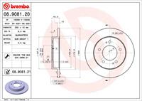 Bremsscheibe 'COATED DISC LINE' | BREMBO (08.9081.21)