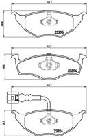 Remblokkenset, schijfrem BREMBO, u.a. für Audi