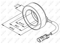 Spule, Magnetkupplung-Kompressor | NRF (38470)
