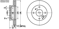 Bremsscheibe Vorderachse ATE 24.0120-0152.1