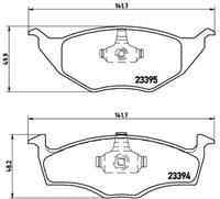 Volkswagen Remblokken set P85055