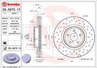 BREMBO XTRA LINE BREMBO, Remschijftype: Geperforeerd / Geventileerd, u.a. für Subaru