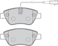 VALEO Bremsbelagsatz FIAT,PEUGEOT,CITROËN 301051 77365543,77366134,1636412780 4254C8,77364874,77365543,77365651,77366134,1636412780,4254C8