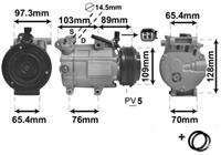 vanwezel Kompressor, Klimaanlage Van Wezel 1800K391