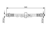 Bremsschlauch Hinterachse Bosch 1 987 481 168