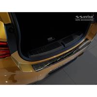 Zwart RVS Achterbumperprotector BMW X2 F39 M-Pakket 2018-Ribs'