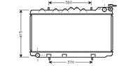 nissan RADIATEUR BENZINE 1,6 2,0 -AUTO zonder AIRCO 13002094