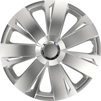 4-Delige Wieldoppenset Energy RC Silver 15 inch