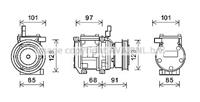 hyundai Compressor, airconditioning