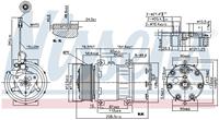 Airconditioning compressor NISSENS 89473