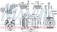 Airconditioning compressor NISSENS 89469
