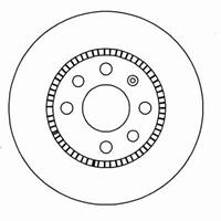 Bremsscheibe Vorderachse ABS 16093