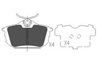 kavoparts Bremsbelagsatz, Scheibenbremse Hinterachse Kavo Parts KBP-5513