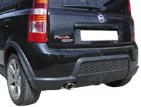 100% RVS Sportuitlaat Fiat Panda 1.4 16v (100pk) 2007- 120x80mm