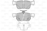 Bremsbelagsatz, Scheibenbremse Hinterachse Valeo 601479