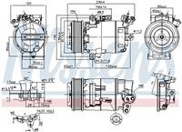 nissan Compressor, airconditioning