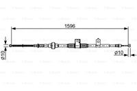 Seilzug, Feststellbremse links Bosch 1 987 482 520