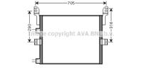 highwayautomotive Airconditioning condensor AVA COOLING REA5054 AVA