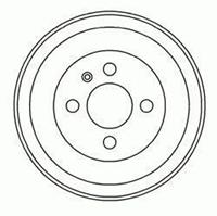 Bremstrommel Hinterachse ABS 2496-S