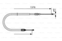 Seilzug, Feststellbremse links Bosch 1 987 482 041