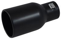 Uitlaatsierstuk Staal/Zwart - rond 94mm - lengte 180mm - 44-57mm aansluiting