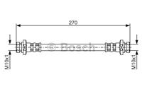 BOSCH Bremsschläuche 1 987 476 737 Bremsschlauch HYUNDAI,MITSUBISHI,GALLOPER II JK-01,GALLOPER I,PAJERO II V3_W, V2_W, V4_W,PAJERO I L04_G, L14_G