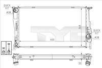 Kühler, Motorkühlung TYC 703-0008