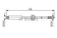 Bremsschlauch Hinterachse Bosch 1 987 476 182