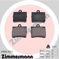 Zimmermann Bremsbeläge 21900.155.1 Bremsklötze,Scheibenbremsbelag MERCEDES-BENZ,C-CLASS W202,E-CLASS Coupe C124