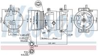 NISSENS Kompressor 89492 Klimakompressor,Klimaanlage Kompressor CHEVROLET,DAEWOO,NUBIRA Kombi,KALOS,AVEO Schrägheck T250, T255,LACETTI J200