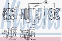 Airconditioning compressor NISSENS 89439