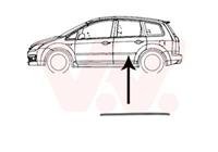 vanwezel Zier-/Schutzleiste, Tür hinten links Van Wezel 1863425