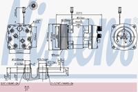 Airconditioning compressor NISSENS 89410