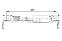 BOSCH Bremsschläuche 1 987 476 994 Bremsschlauch FORD,MAZDA,FIESTA V JH_, JD_,FIESTA V Van,2 DY