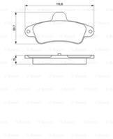 BOSCH Bremsbeläge 0 986 424 277 Bremsklötze,Scheibenbremsbelag FORD,COUGAR EC_,MONDEO II BAP,MONDEO II Stufenheck BFP,MONDEO I Kombi BNP,MONDEO I GBP