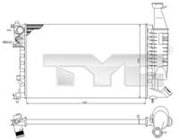 Kühler, Motorkühlung TYC 705-0069