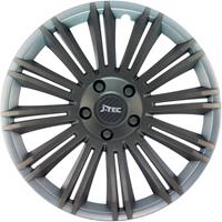 J-Tec 4-Delige Wieldoppenset Discovery R 16-inch zilver/grijs