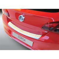 ABS Achterbumper beschermlijst Opel Corsa E 3/5 deurs 12/2014- ZilverRibbed'