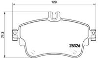 mercedes-benz Remblokkenset, schijfrem BREMBO XTRA LINE