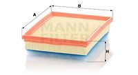 Luchtfilter MANN-FILTER, u.a. für Opel, DS, Toyota, Citroën, Peugeot, Vauxhall