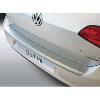 ABS Achterbumper beschermlijst Volkswagen Golf VII 3/5 deurs 2013-Ribbed'Brushed Alu' Look